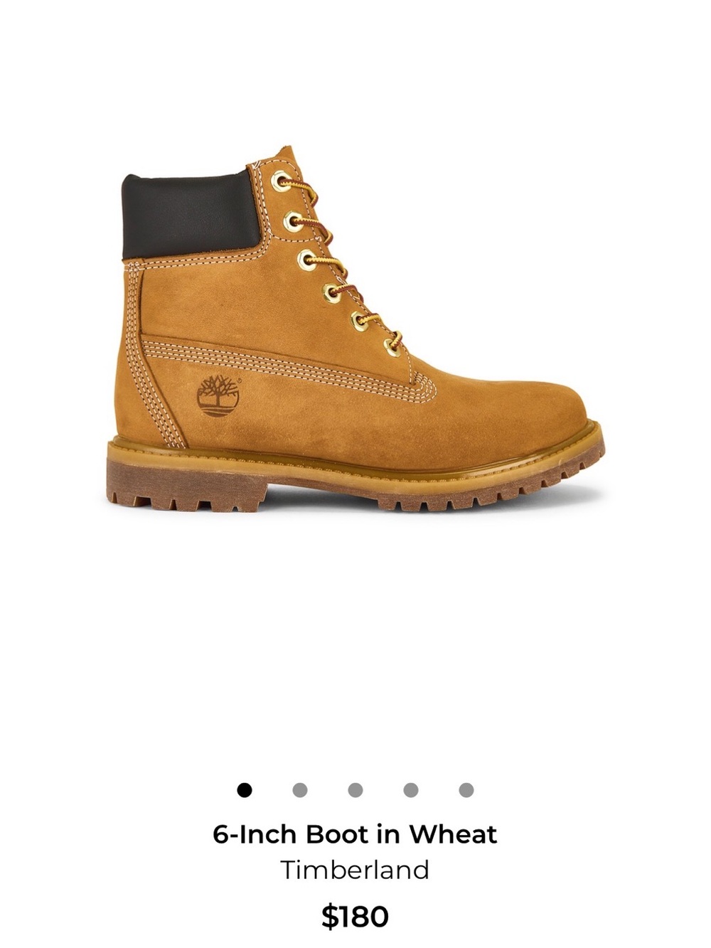 BRAND NEW! Timberland women’s  Wheat Brown Leather Work Boots with Black Collar